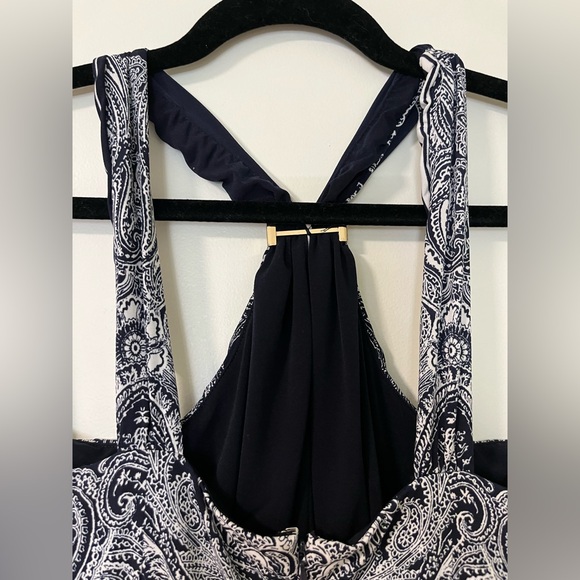 NWT Cache Paisley Wide Leg Jumpsuit Size 6 - Picture 7 of 13